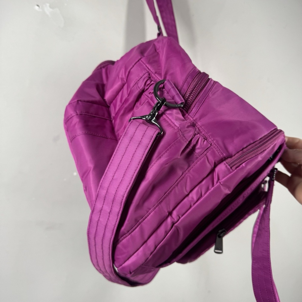 Lug PROPELLER Travel Duffel Bag Orchid Pink Nylon Weekender Carry All On - Picture 7 of 13